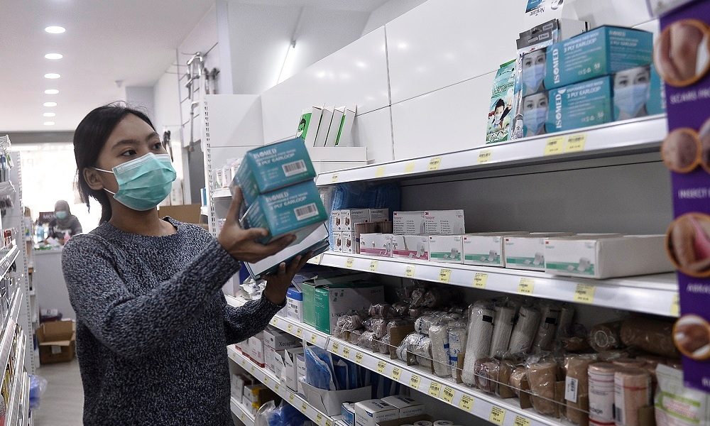 Face masks and hand sanitiers