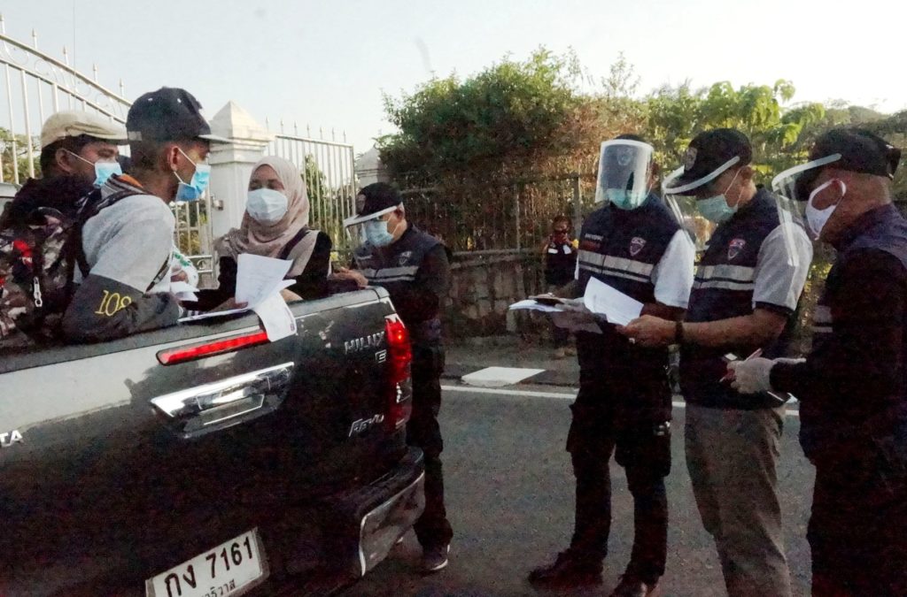 Health officials and police track quarantine jumpers