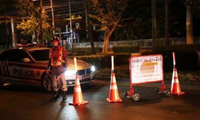 curfew violators drinking, chiang mai, police arrested