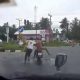 Man Completely Naked Steals Woman's Motorcycle at Intersection