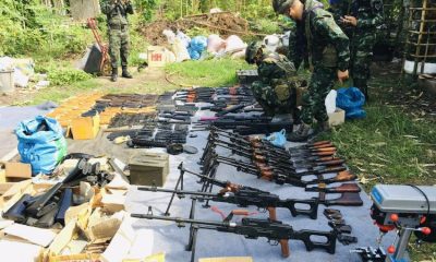 police,weapons, cache, northern Thailand