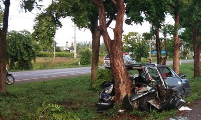 Car, crash, killed, Thailand, accident