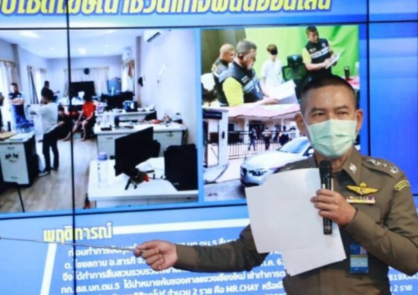 Police, Thailand, Gambling Website