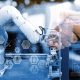 Manufacturing robots are automation