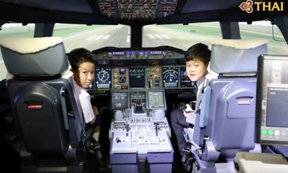 Thai Airways flight simulator, Thailand