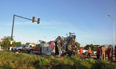Tour Bus Crash pattaya thailand