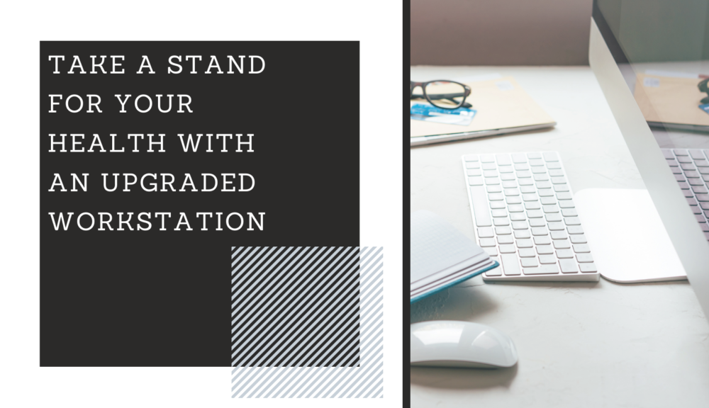 Upgraded Workstation, standing desk, stand