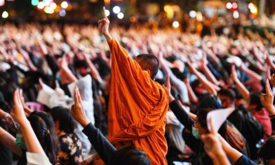 Thailand, Monks,Anti-Government, Protests