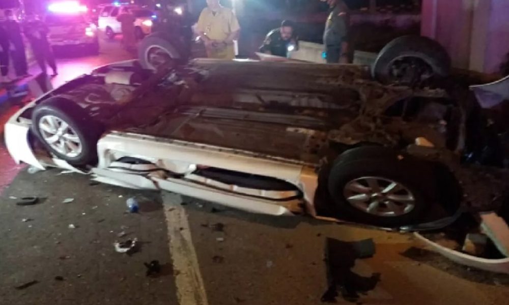 Man Killed After Car Crashes into Barrier and Topples Off Expressway