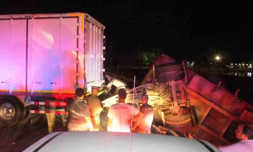 Pickup Truck Driver Killed After Colliding with Toppled Freight Truck