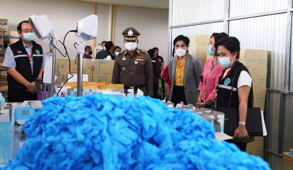 Police Raid Illegal Factory Making Substandard Medical Gloves