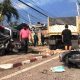Trailer Truck Crashes into Existing Accident Scene Injuring Policeman