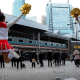Japanese Cheerleaders Lift Spirits in Tokyo Ahead of Covid-19 lockdown