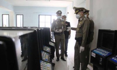 Over a Hundred Illegal Slot Machines Seized from Pattaya Warehouse