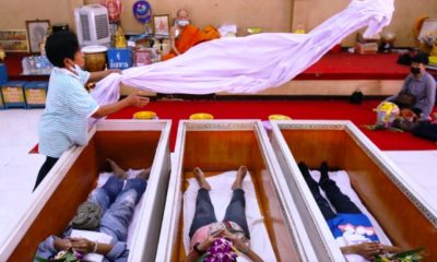 Thais Seek to Restore Their Fortunes with Mock-up Funerals