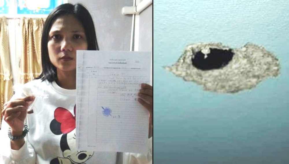 Mother and Infant Narrowly Escape Stray Bullet Crashing Through Ceiling