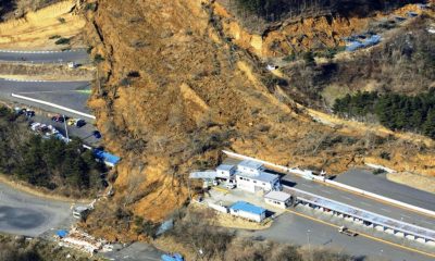 7.3 Earthquake Causes Massive Landslide in Northeastern Japan