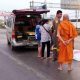 Buddhist Monk Struck and Killed at Road Crossing in Central Thailand