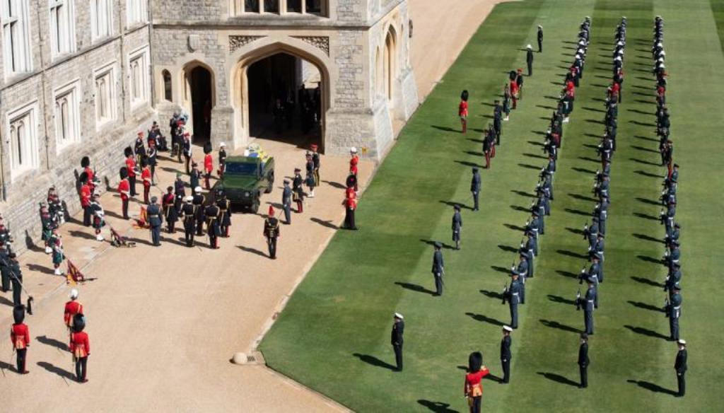 Buglers of the Royal Marines sounded Action Stations