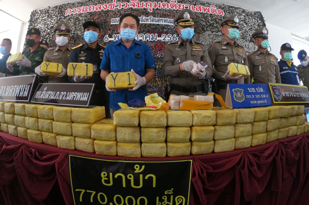 Joint Task Force Seizes 150 Million Baht Worth of Meth Pills