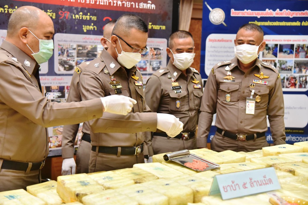 Thailand's Narcotics Police Showcase Highlight their Drug Seizures