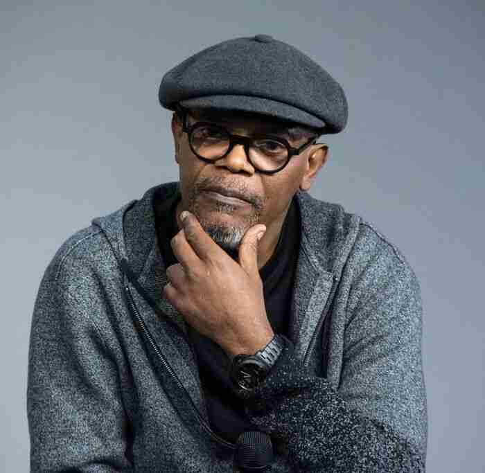 samuel l jackson attends a panel during the 'kong skull island' cast presentation at apple store soho