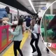 Man Dressed Like "The Joker" Attacks Train Passengers