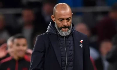 Premier League's Tottenham Sacks Coach Nuno Espirito Santo