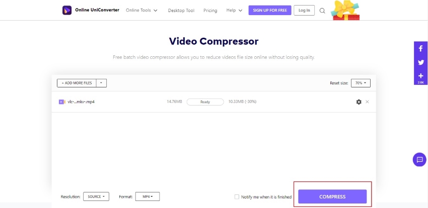 Online Video Compressor