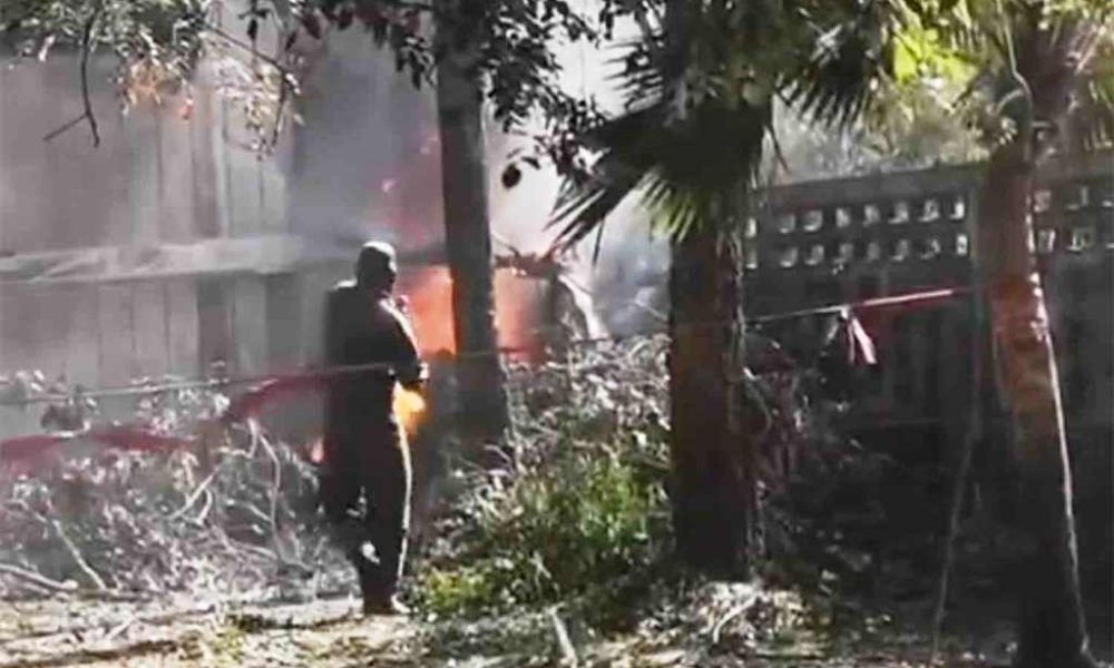 Army Helicopter Crashes Near Post Office Killing Both Occupants