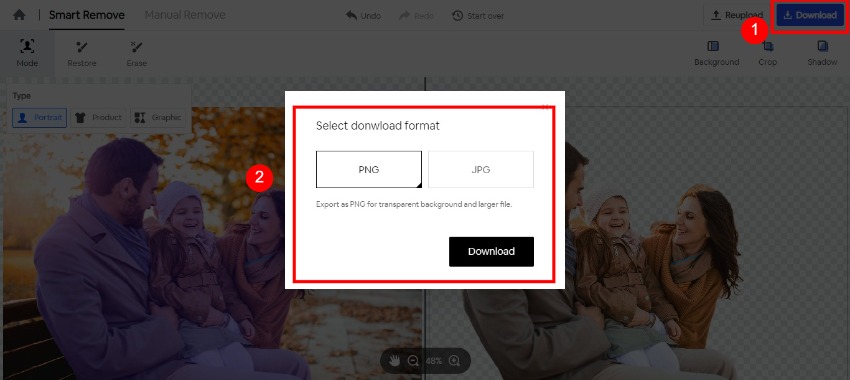 make images transparent in a click
