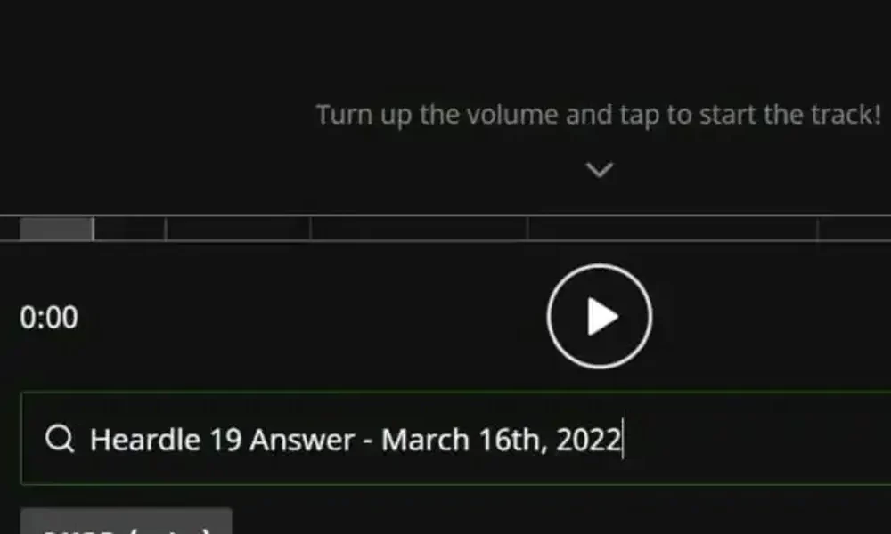 March 16 Heardle Answer