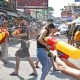 Songkran Revelers Flouts Governments Water Splashing Ban