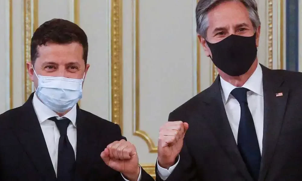 Zelenskyy Meets With US Officials Blinken, Lloyd Austin In Kyiv Reports