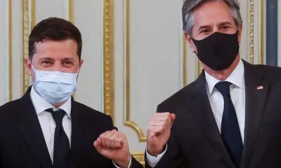 Zelenskyy Meets With US Officials Blinken, Lloyd Austin In Kyiv Reports