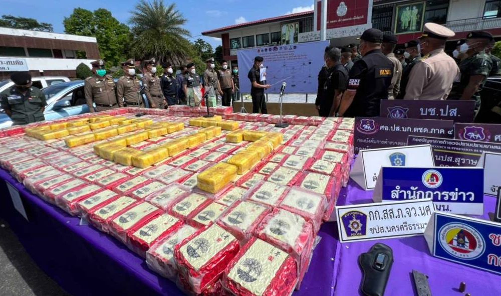 Drug Syndicate Busted with 382kg of Crystal Meth in Southern Thailand