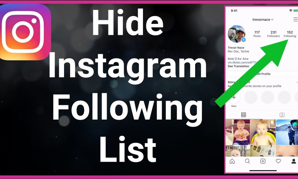 Can you hide who you follow on Instagram?