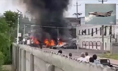 China J-7 Jet Fighter Crashes