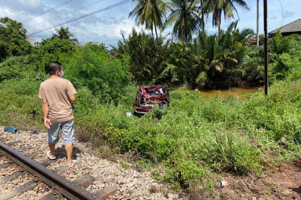 SUV Driver Miraculously Suffers Minor Injuries After Train Crash