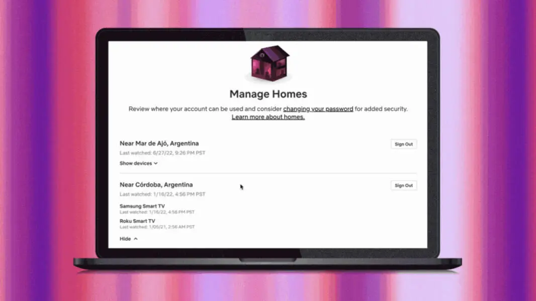 Add homes, pay $2.99 more per month per home. Credit: Netflix