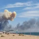 A Large Explosion Rocks A Russian Military Air Base In Crimea