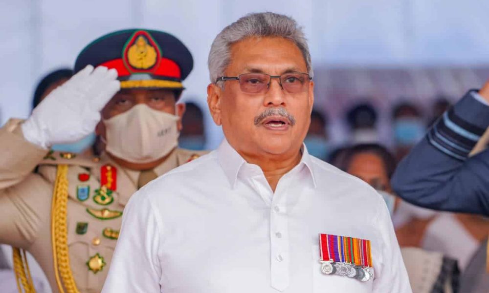 deposed president of Sri Lanka, Gotabaya Rajapaksa