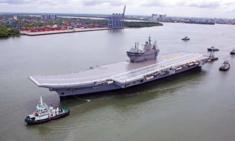 India Launches News Aircraft Carrier