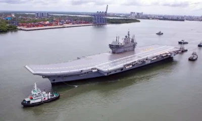 India Launches News Aircraft Carrier