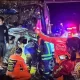 Tour Bus Crashes in 5 Vehicles