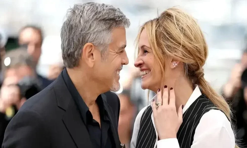 George Clooney and Julia Roberts Joke ’80 Takes’ of ‘Ticket to Paradise’ Kiss