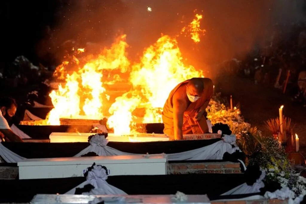 Families Cremate 19 Victims of Daycare Massacre in Thailand