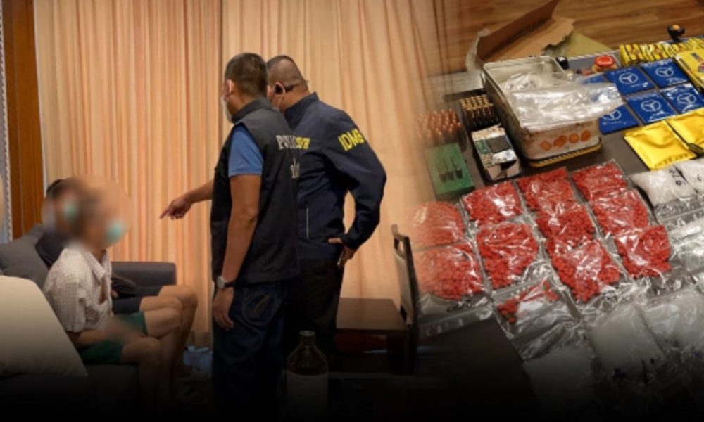 Narcotics Suppression Police arrested two Singaporean men