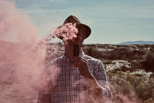 People, Man, Alone, Smoking, Vape, Smoke