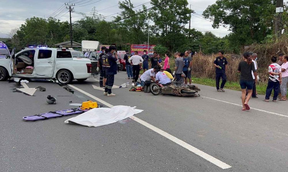 Police Report 2 Killed After Pickup Crashes into Motorcycle